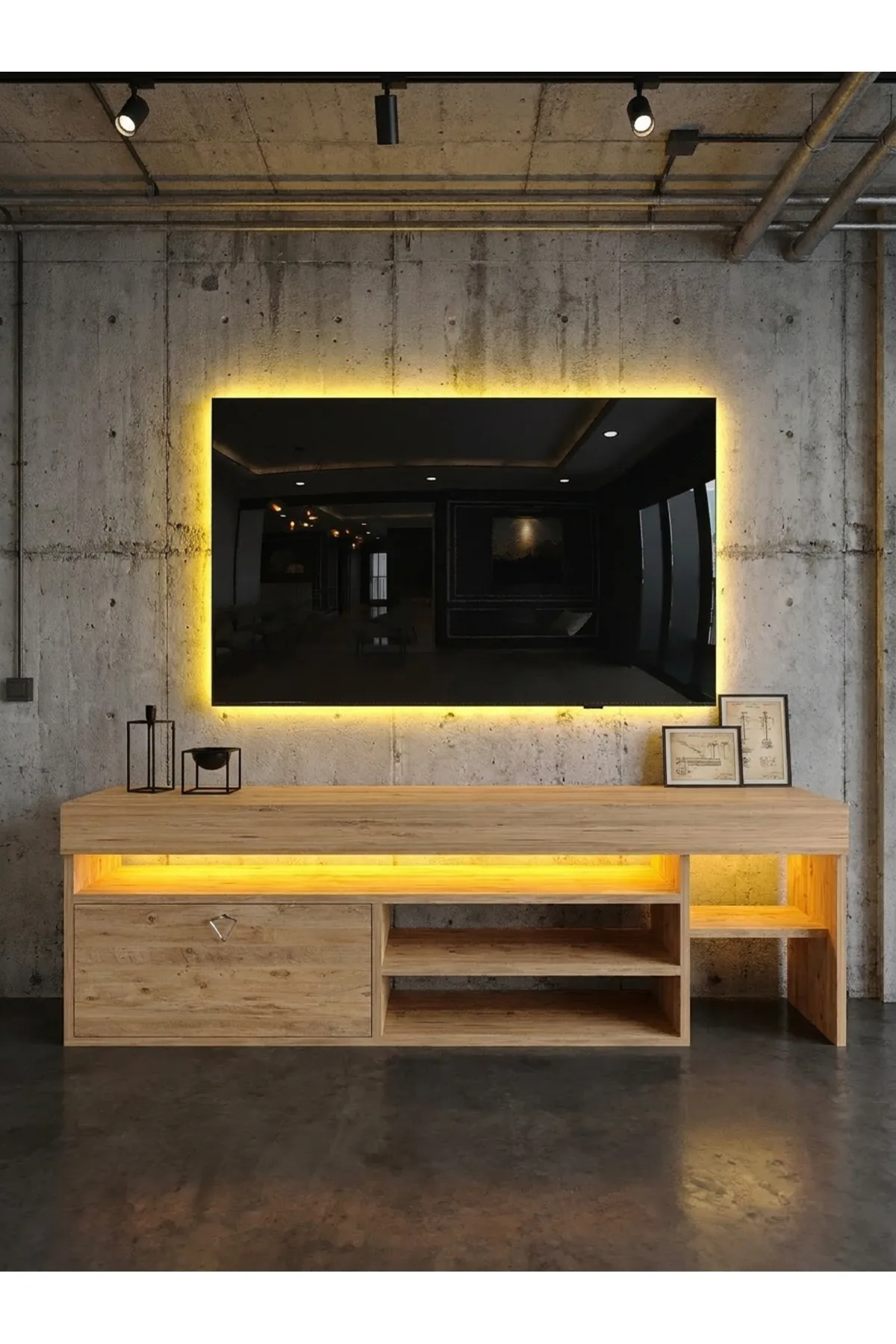 KARNAVAL LEDLİ TV ÜNİTESİ ATLANTİK 150 Cm L8206-6