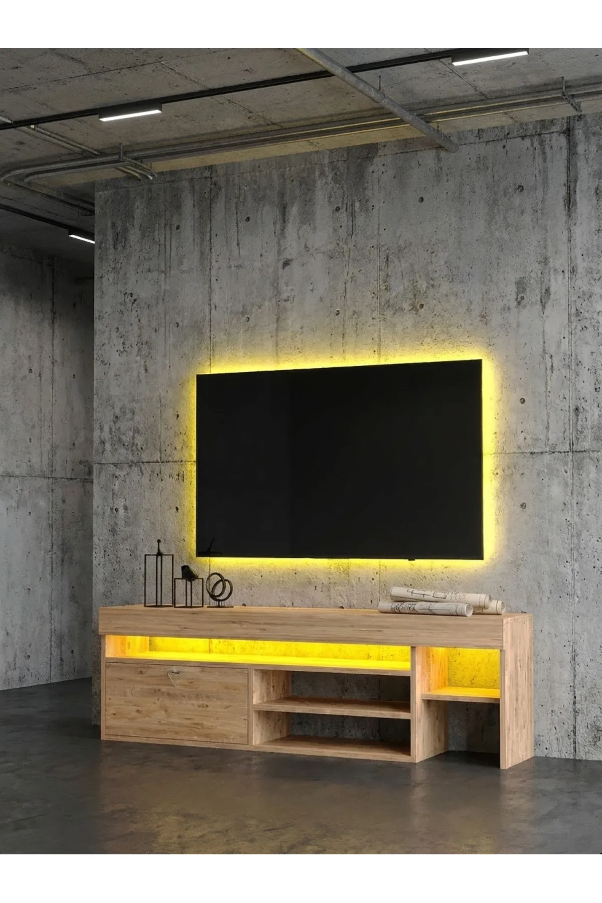 KARNAVAL LEDLİ TV ÜNİTESİ ATLANTİK 150 Cm L8206-6