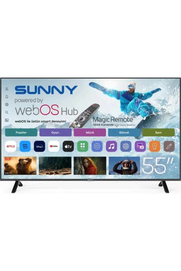 55'' 136 Ekran UHD WEBOS 2.0 D-DUAL LED TV (SN55FMN252)