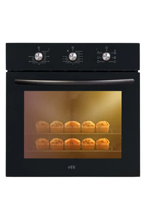 Çetintaş 5112 Siyah Cam Ankastre Fırın