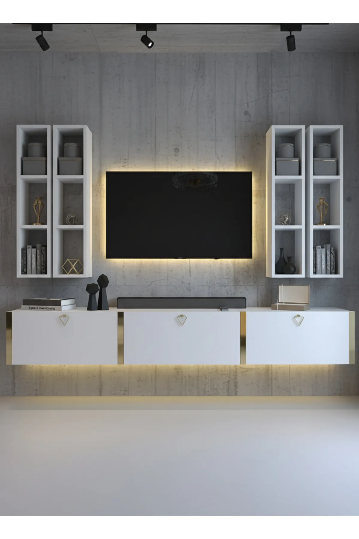 Karnaval Tv Ünitesi - Beyaz - A6-G13802-1