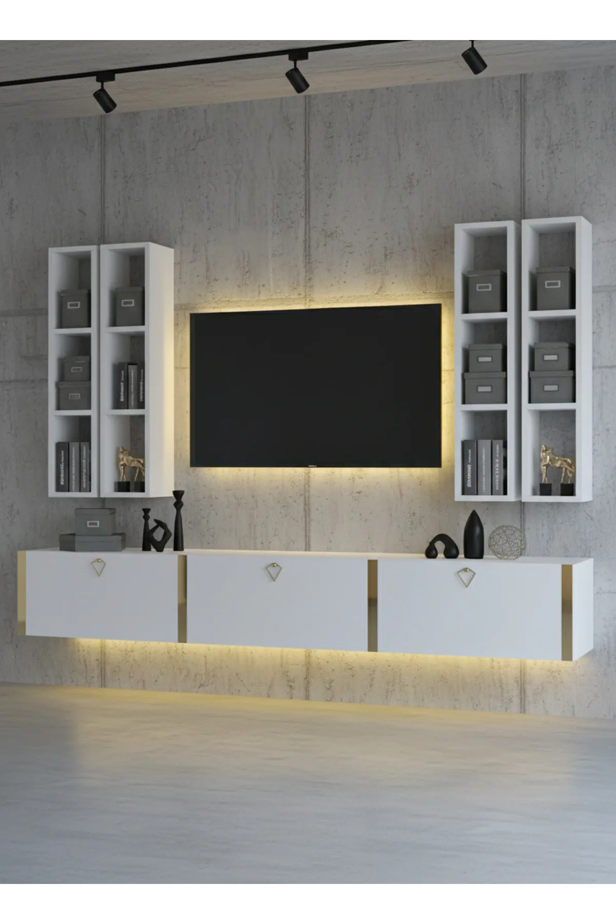 Karnaval Tv Ünitesi - Beyaz - A6-G13802-1