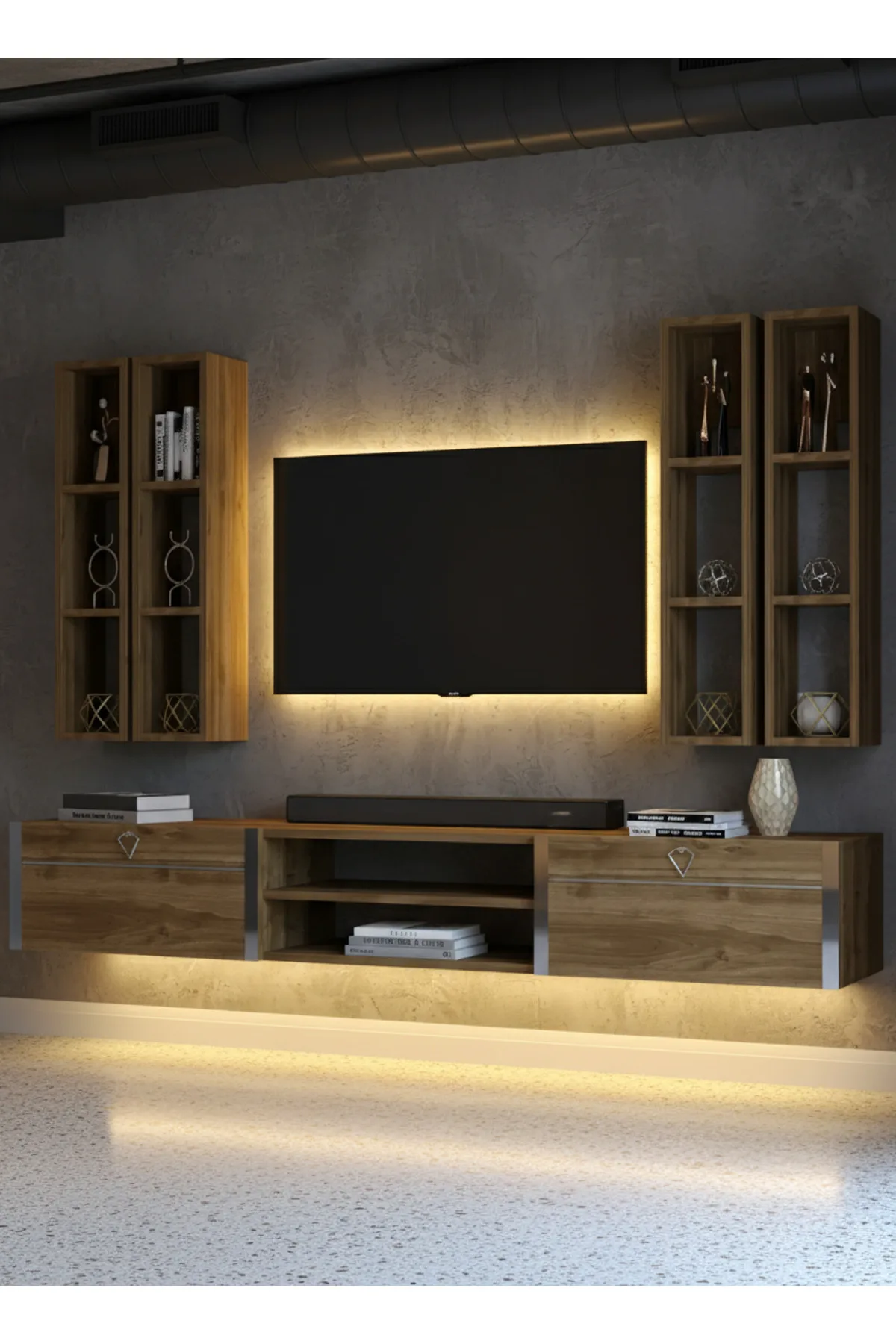 Karnaval Tv Ünitesi - Ceviz - SL13001-2