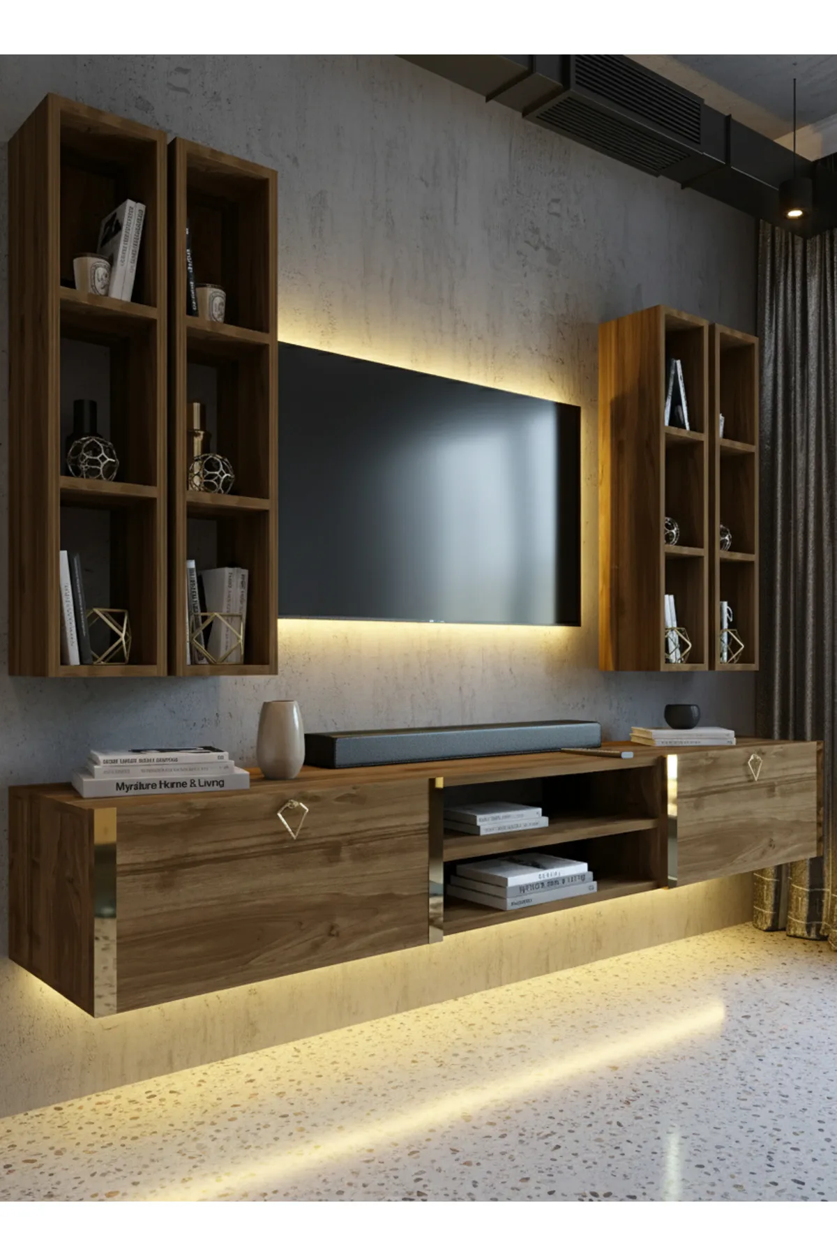 Karnaval Tv Ünitesi - Ceviz - GL13001-2