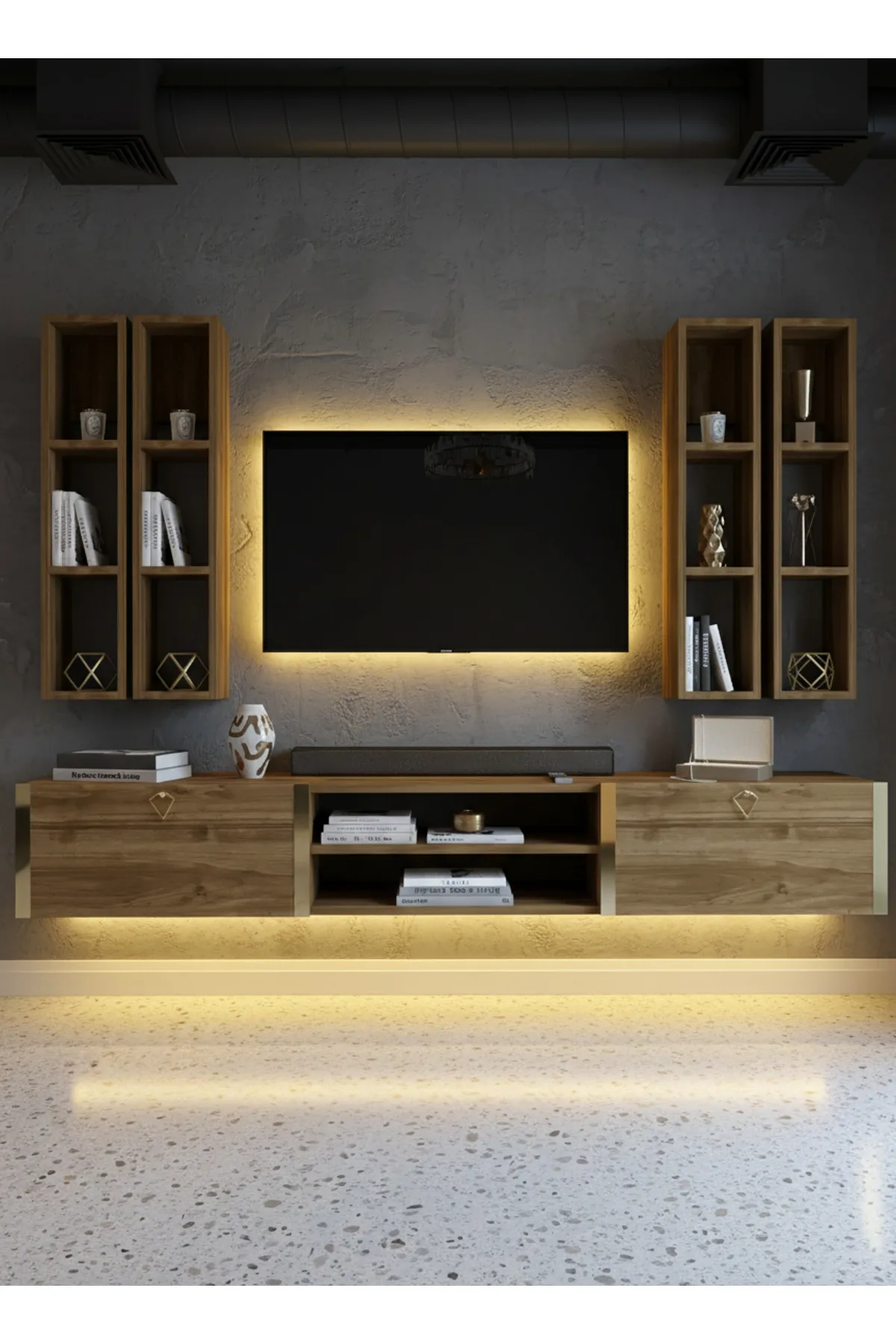 Karnaval Tv Ünitesi - Ceviz - GL13001-2