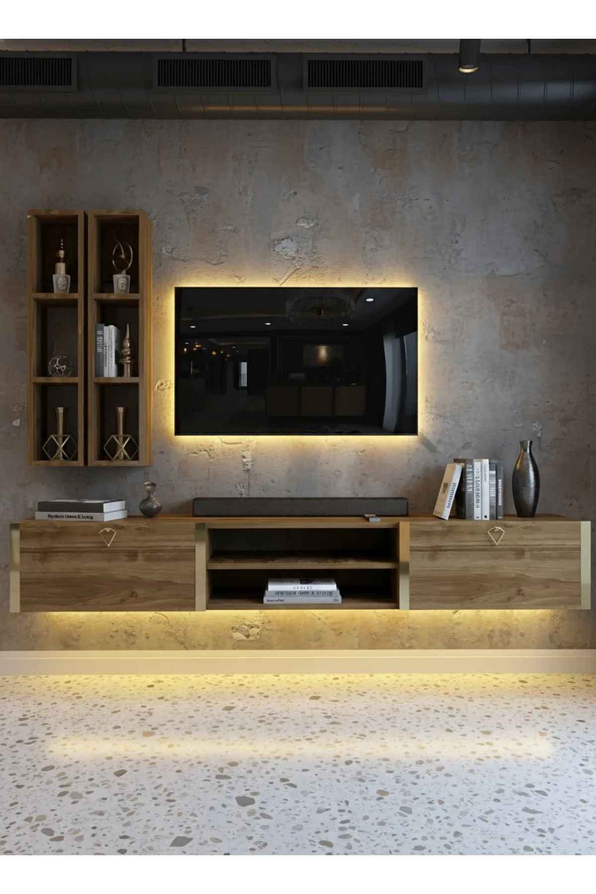 Karnaval Tv Ünitesi - Ceviz - GL13800-2