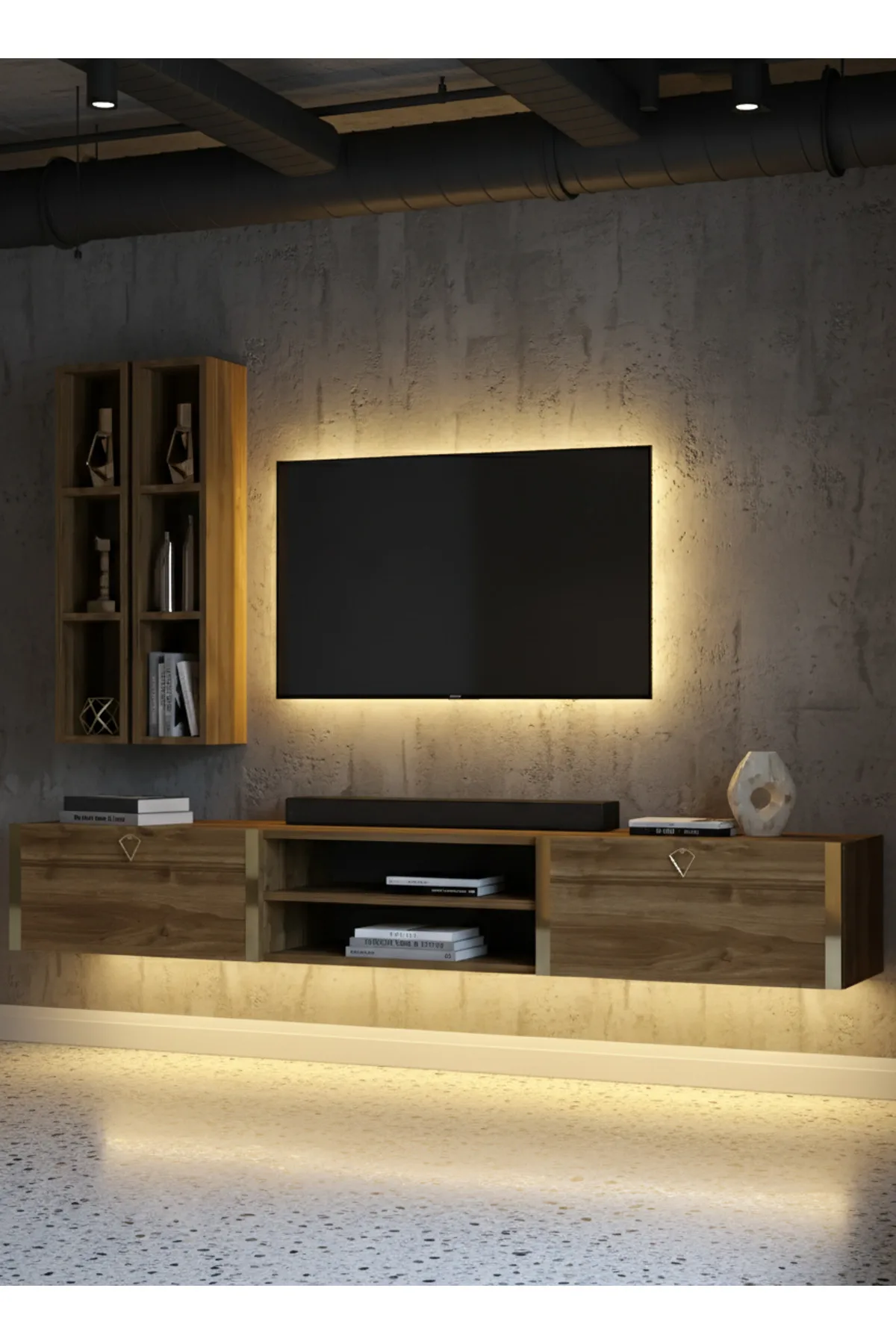 Karnaval Tv Ünitesi - Ceviz - GL13800-2