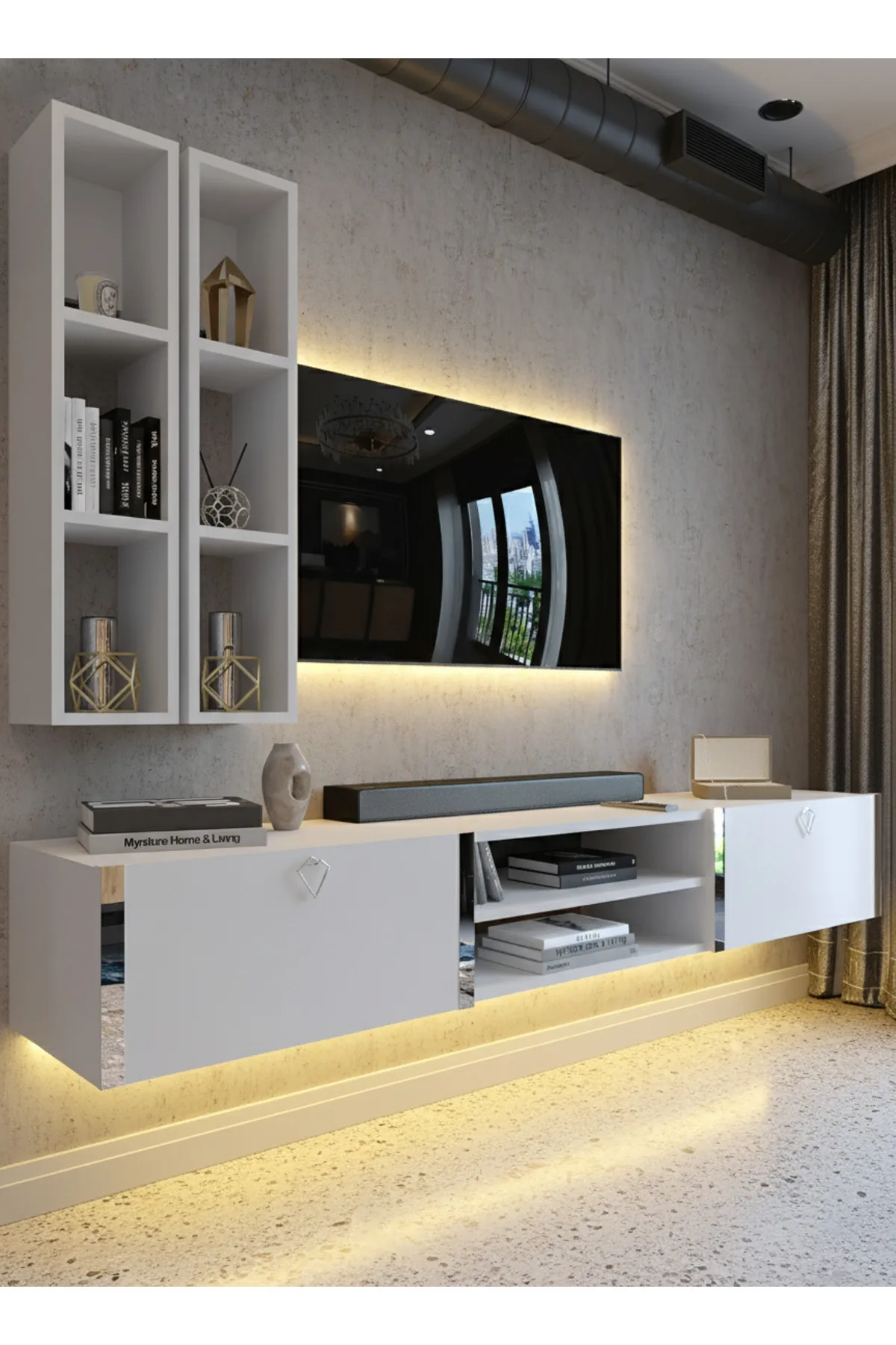 Karnaval Tv Ünitesi - Beyaz - SL13000-1