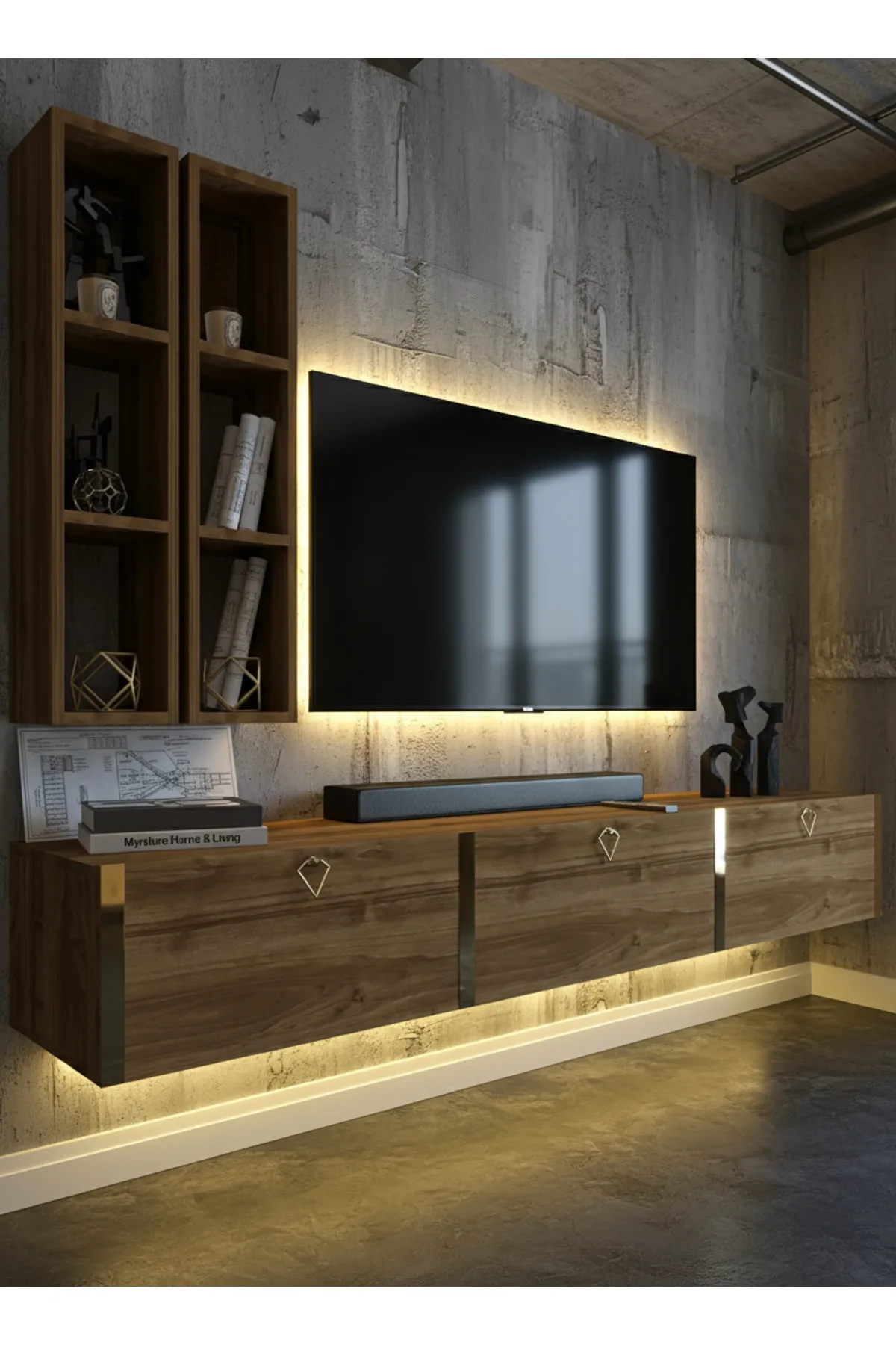 Karnaval Tv Ünitesi - Ceviz - A6-GL13803-2