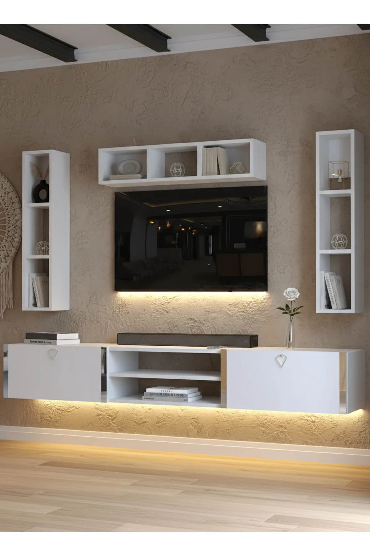 Karnaval Tv Ünitesi - Beyaz - A6-SL13806-1