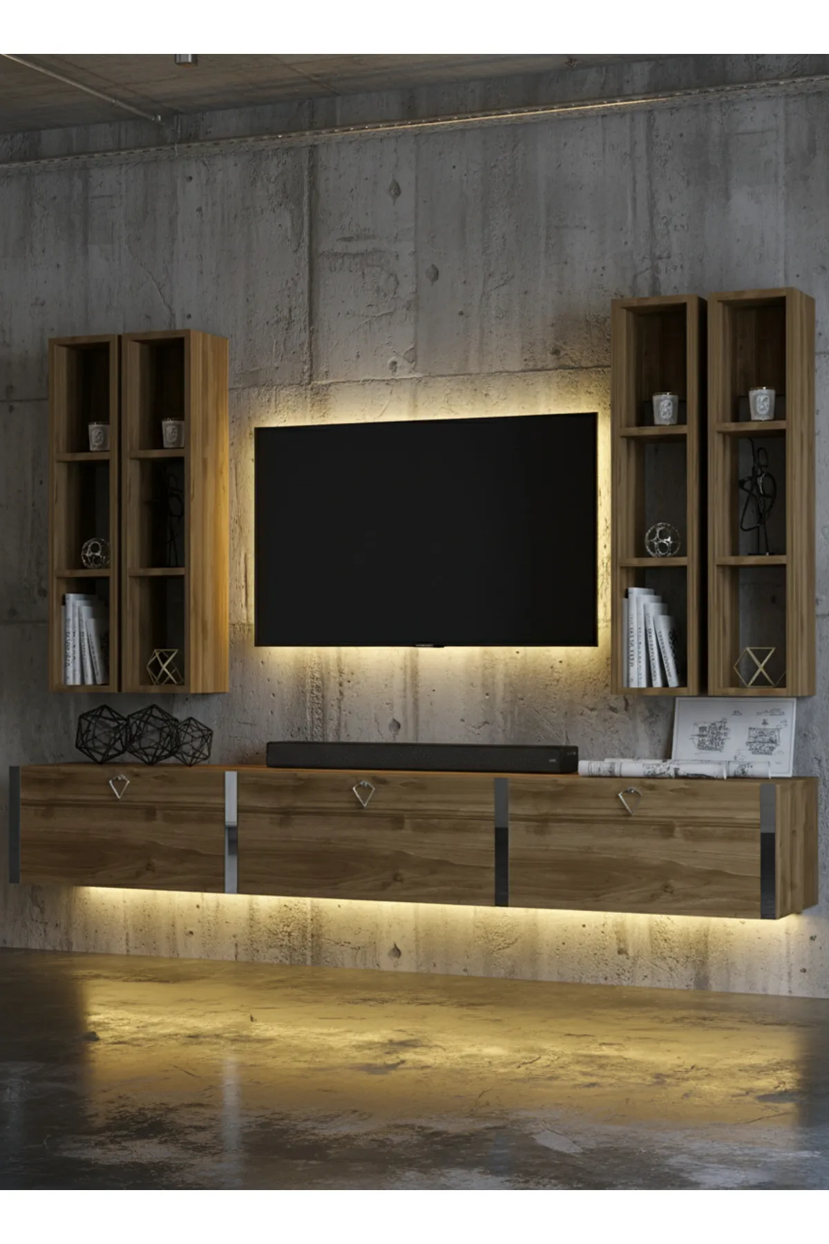 Karnaval Tv Ünitesi - Ceviz - A6-S13002-2