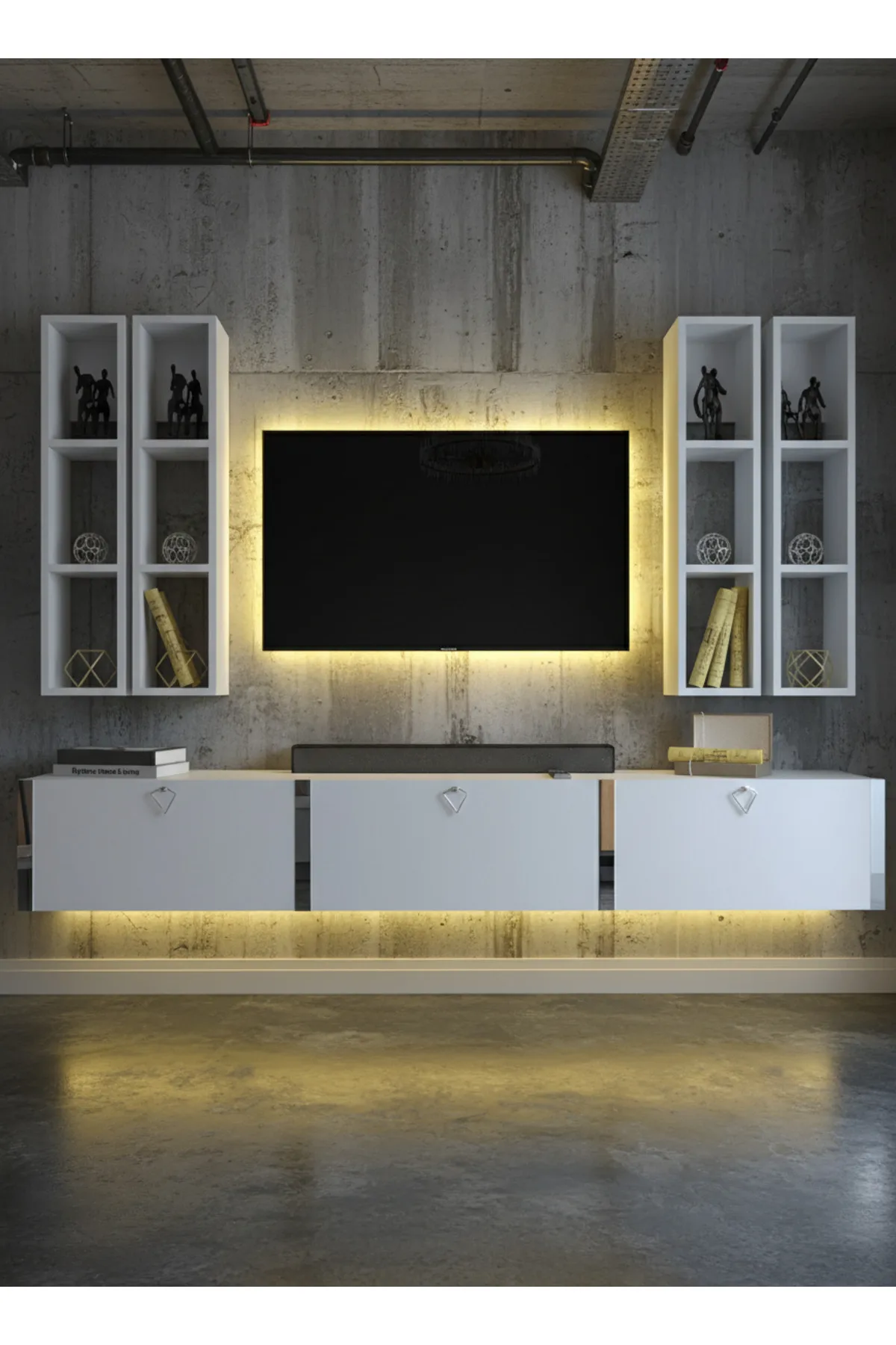 Karnaval Tv Ünitesi - Beyaz - A6-S13002-1