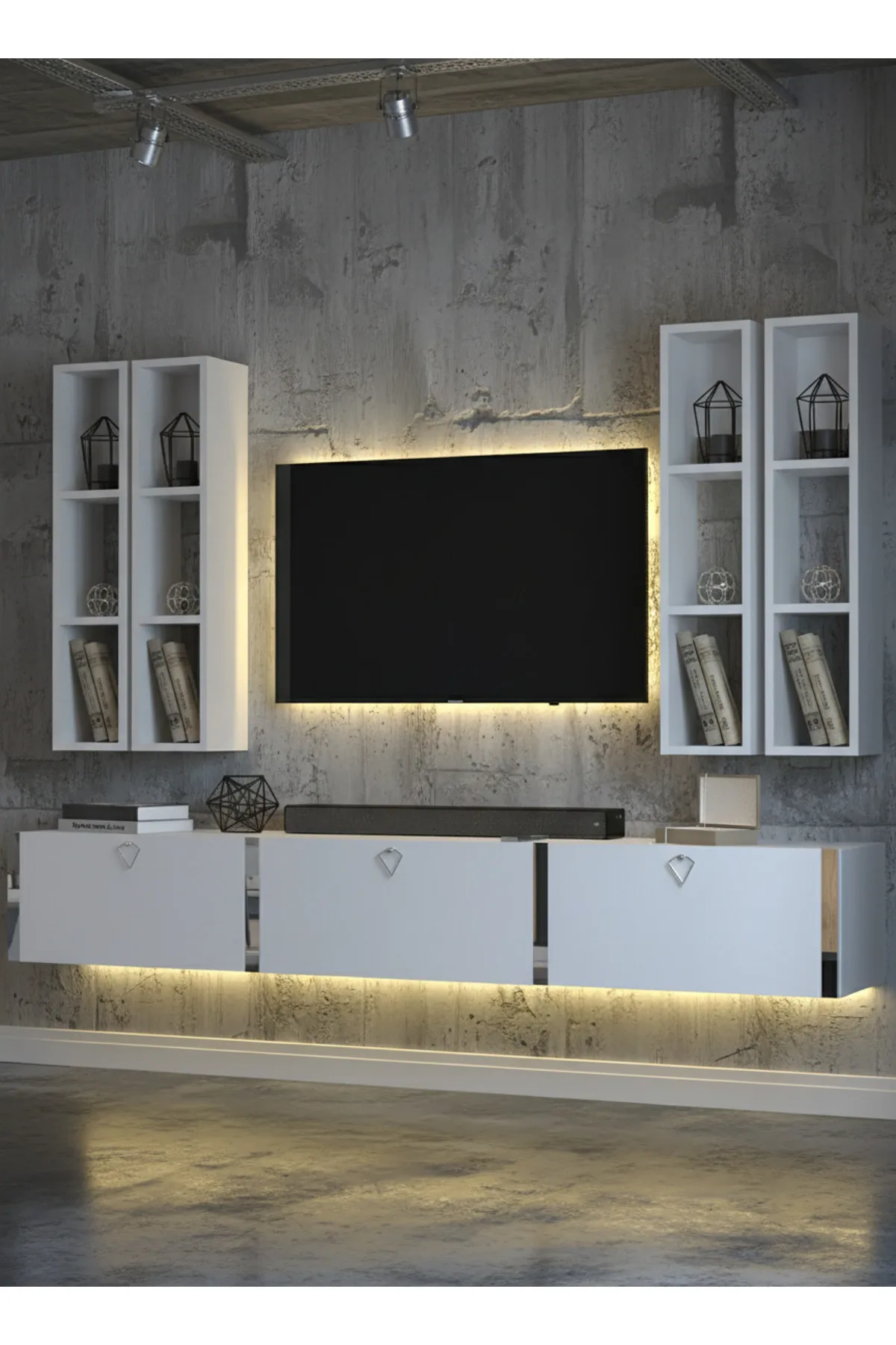 Karnaval Tv Ünitesi - Beyaz - A6-S13002-1
