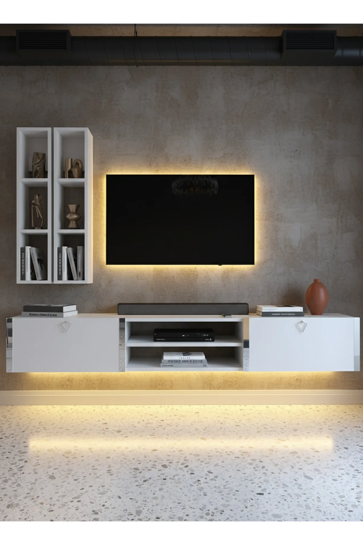 Karnaval Tv Ünitesi - Beyaz - SL13800-1