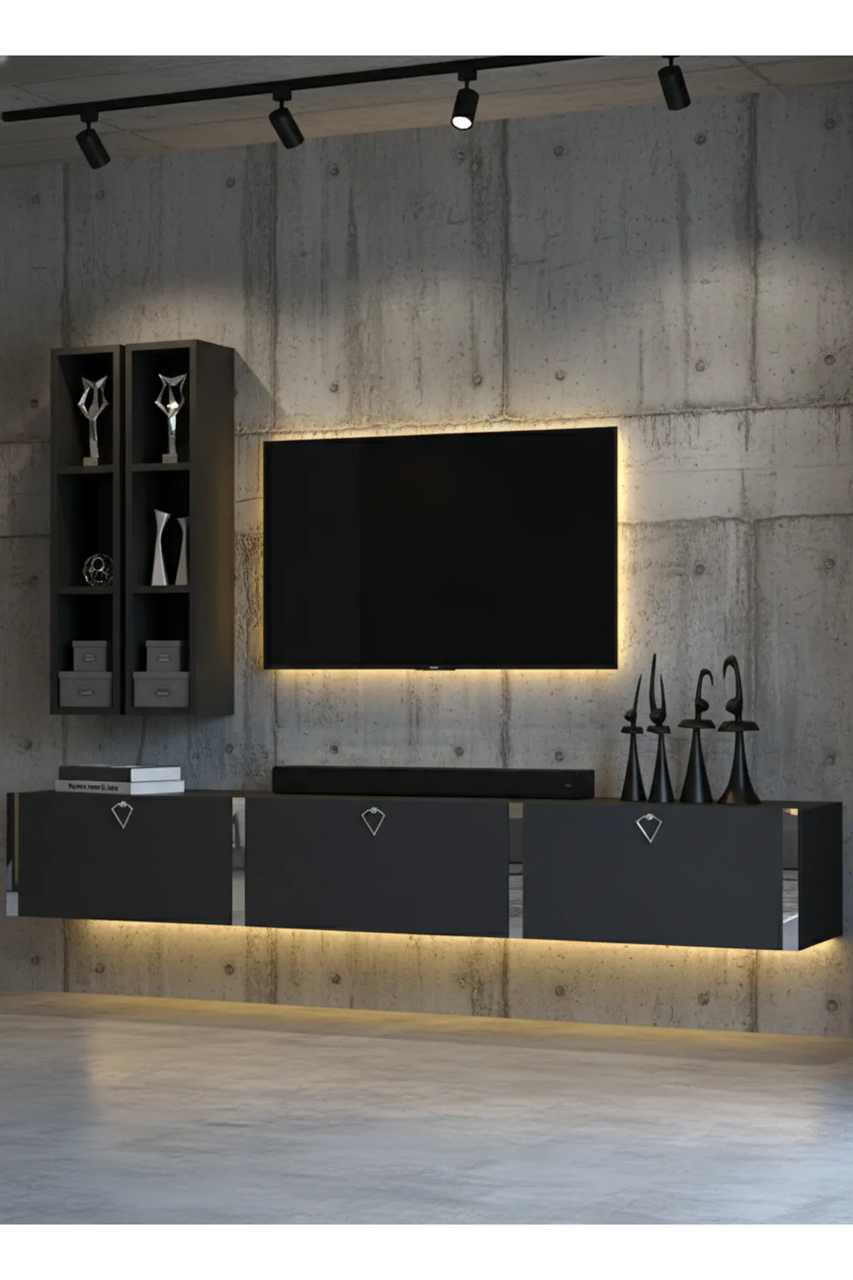 Karnaval Tv Ünitesi - Antrasit - A6-SL13003-4