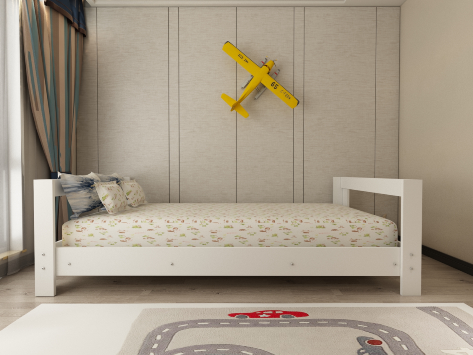 Ninnimo 90x190 Yatak Uyumlu Beyaz MDF Montessori Karyola- MY1-1