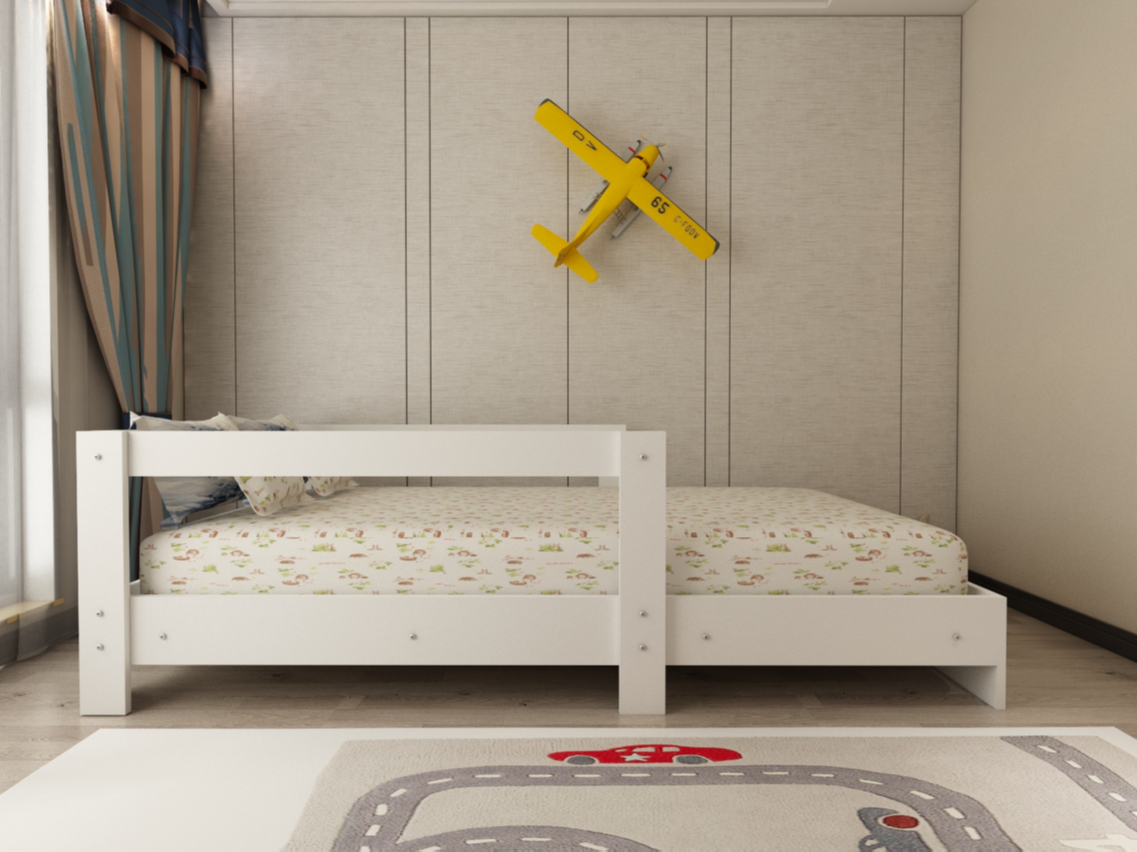 Ninnimo 90x190 Yatak Uyumlu Beyaz MDF Montessori Karyola- MY7-1
