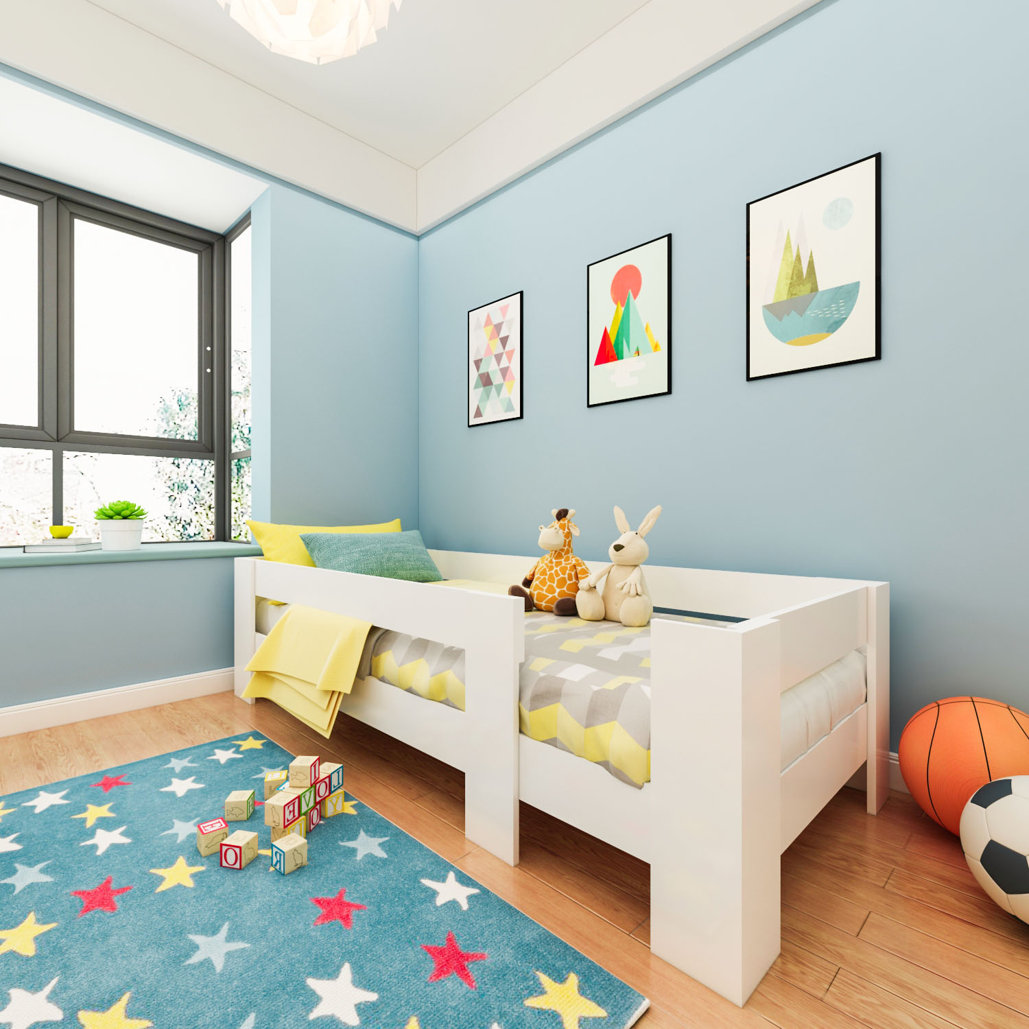 Ninnimo 100x200 Yatak Uyumlu Beyaz MDF Montessori Karyola- MY2 100x200 -1