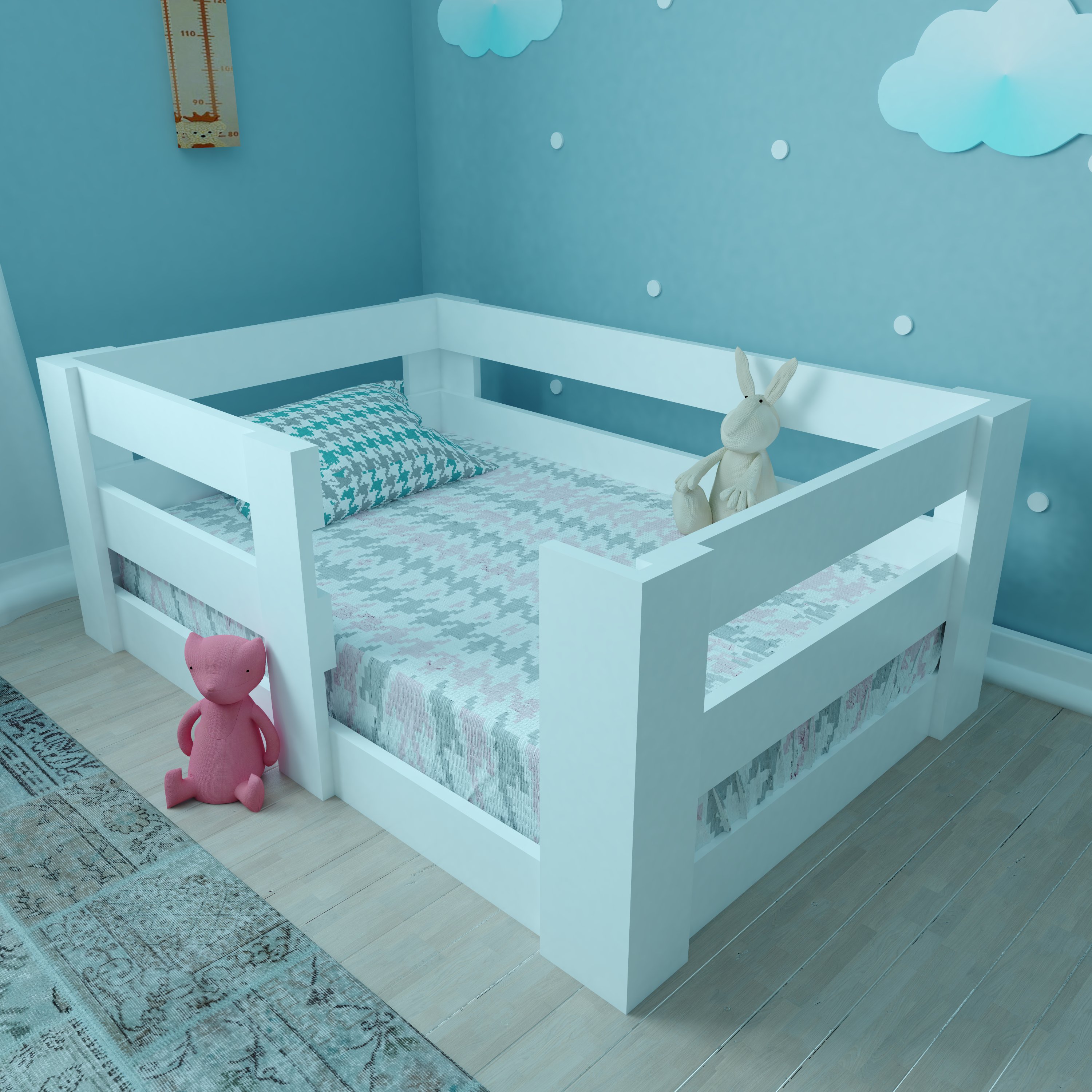 NİNNİMO MONTESSORİ 70X110 YATAK UYUMLU MDF KARYOLA MY19 70X110
