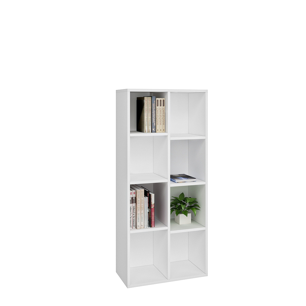 Mirror Beyaz MDF Kitaplık