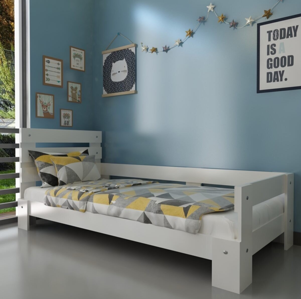 Newmod Touch 90x190 Yatak Uyumlu Beyaz Mdf Karyola - MQ4001-1