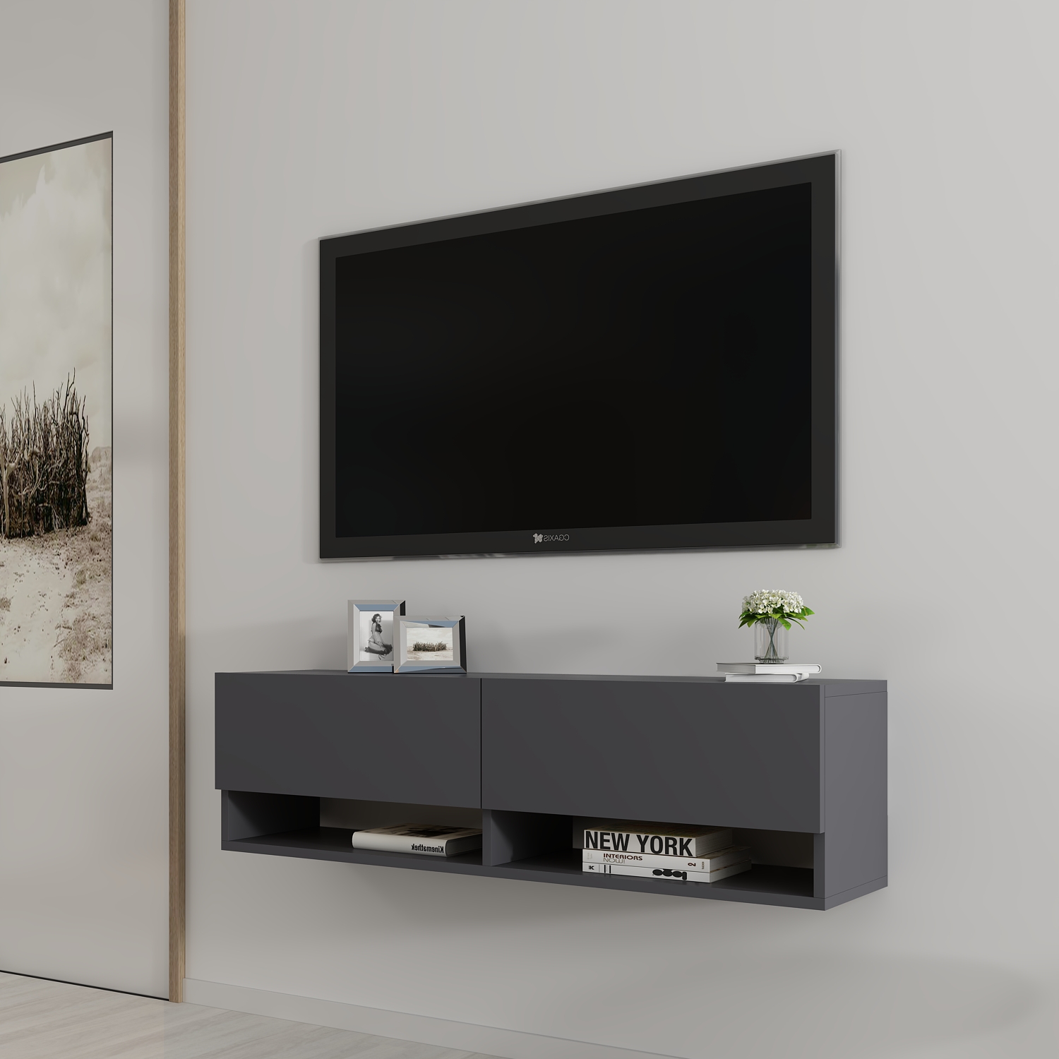 Carlos Antrasit Tv Ünitesi & Tv Sehpası
