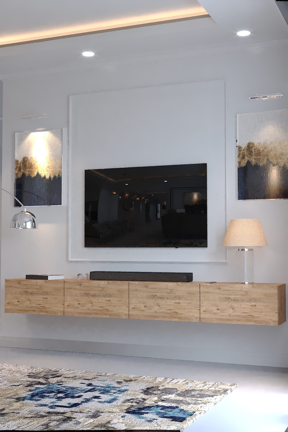 KARNAVAL 240 CM DUVARA MONTE TV SEHPASI - DM1002-6 ÇAM
