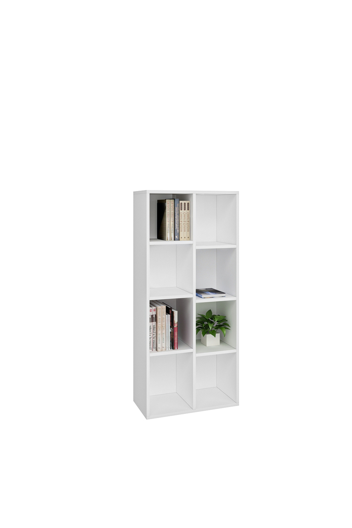 Mirror Beyaz MDF Kitaplık