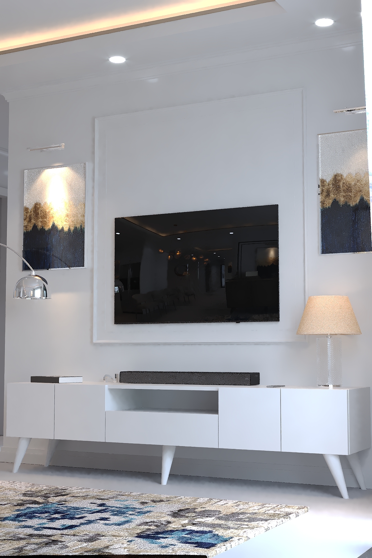 KARNAVAL TV ÜNİTESİ - A1-W1008-1 BEYAZ