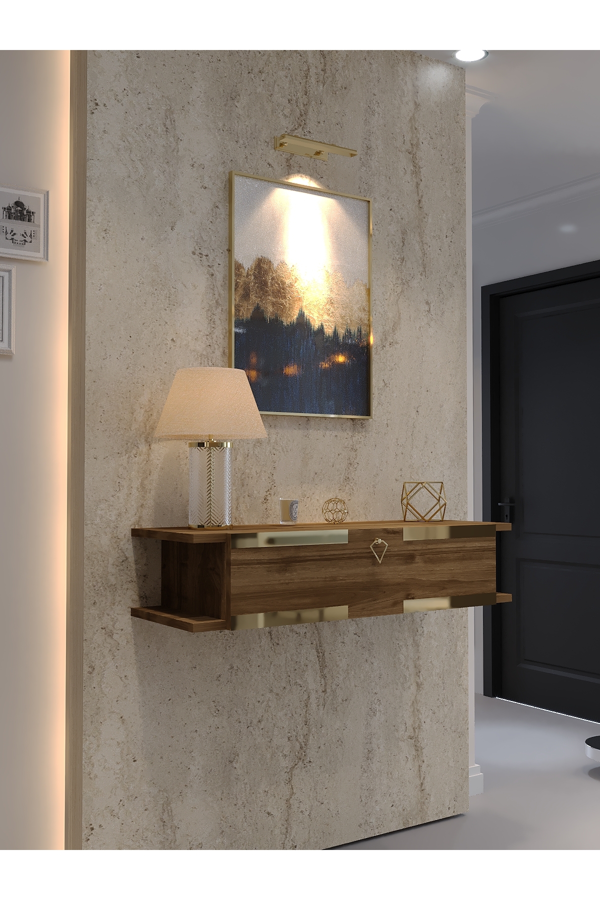 KARNAVAL DRESUAR CEVİZ GOLD G-DRS-1006-2