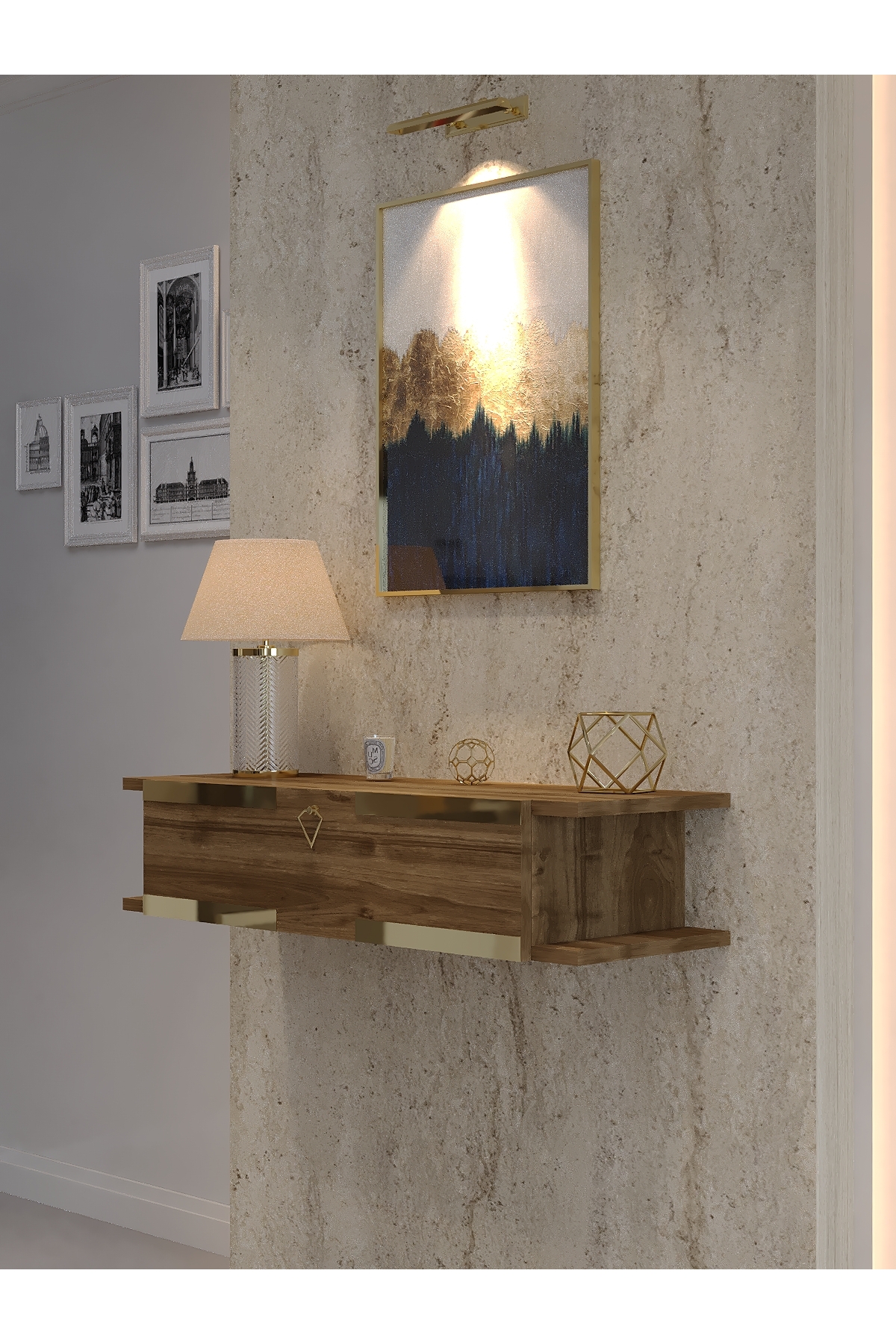 KARNAVAL DRESUAR CEVİZ GOLD G-DRS-1006-2