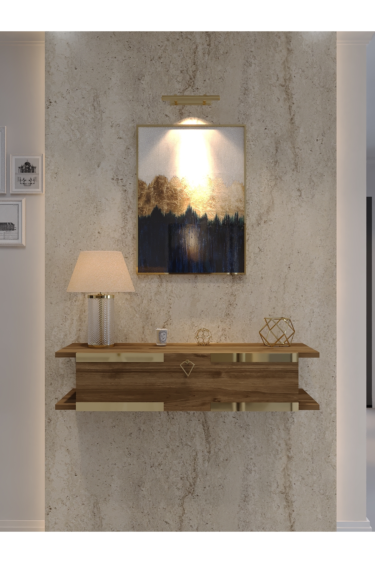 KARNAVAL DRESUAR CEVİZ GOLD G-DRS-1006-2