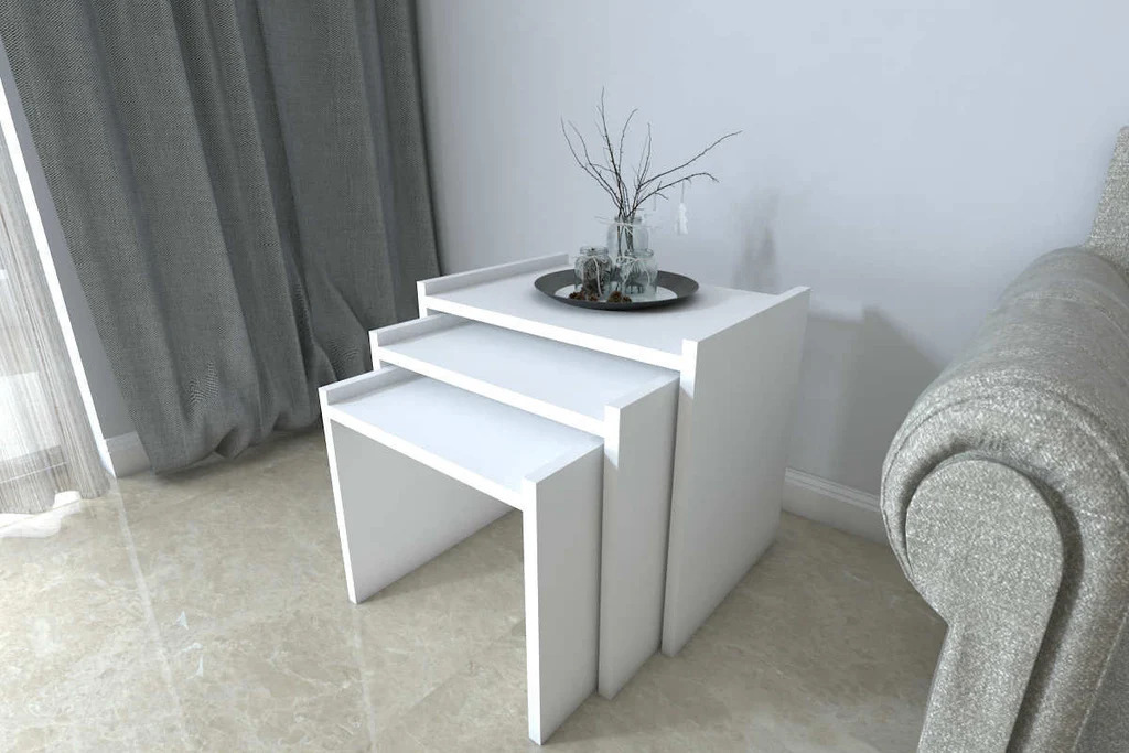 Ninnimo Tavolino 3lü Zigon Sehpa Takımı M-1005