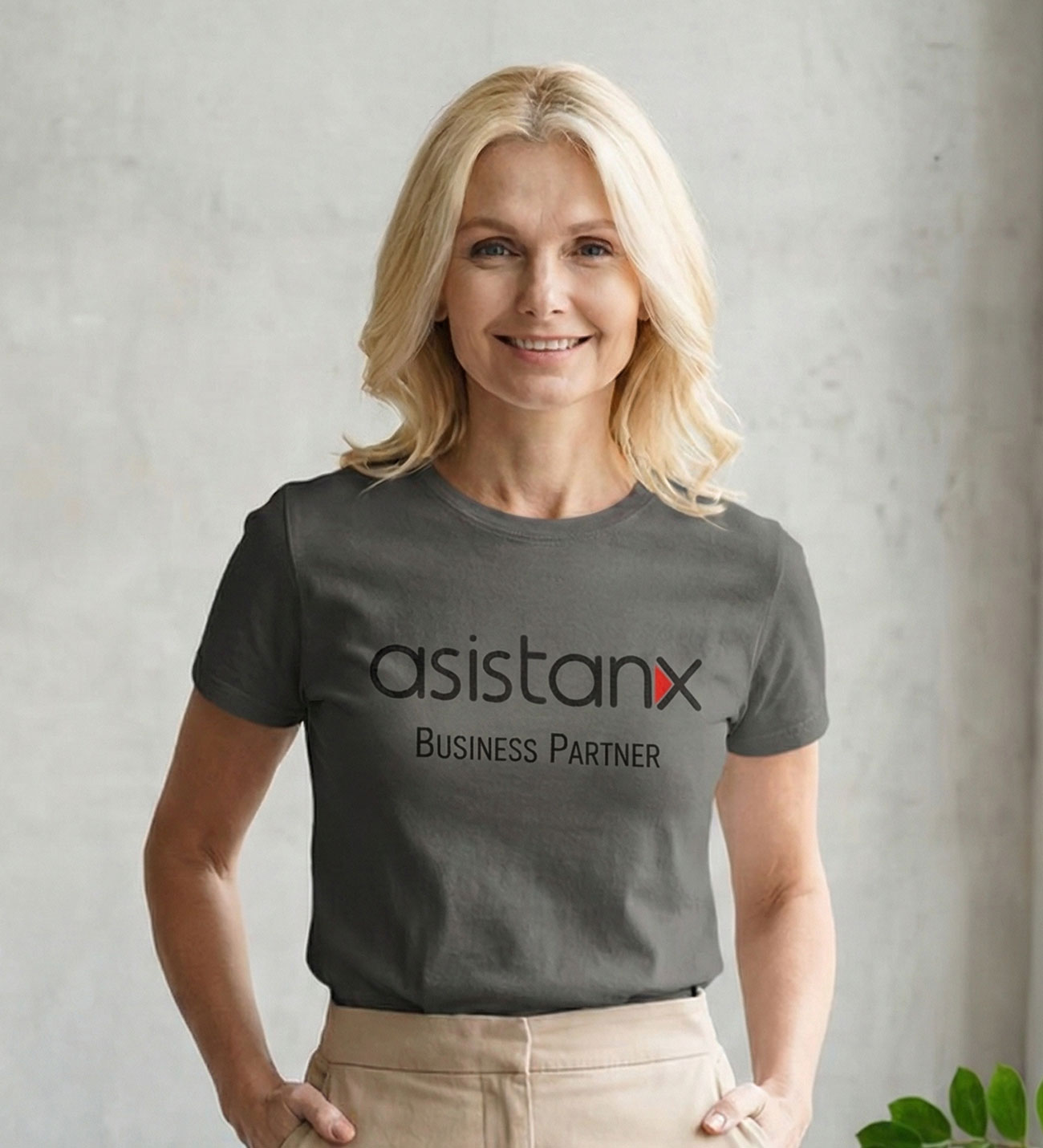 Tshirt AsistanX Partner Baskılı