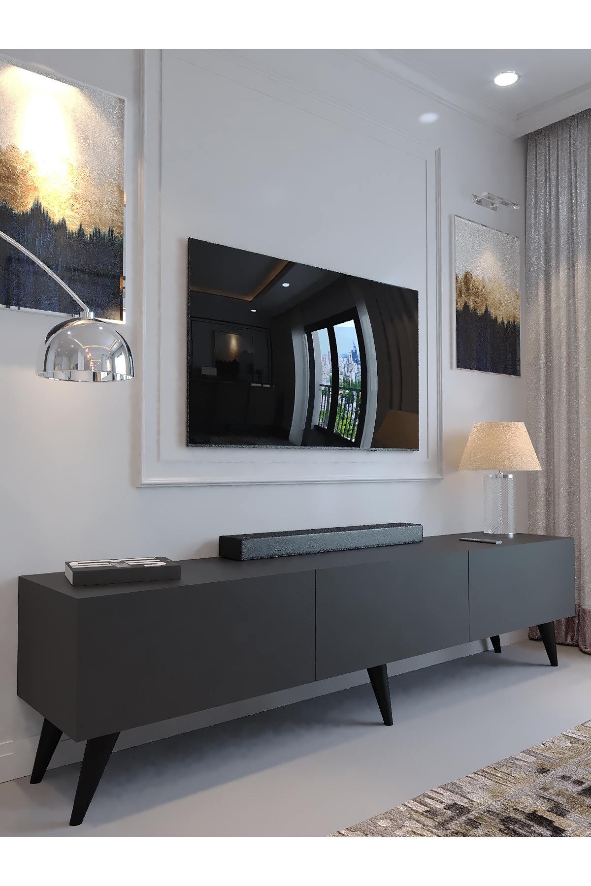 KARNAVAL TV ÜNİTESİ - A1-W1001-4 ANTRASİT