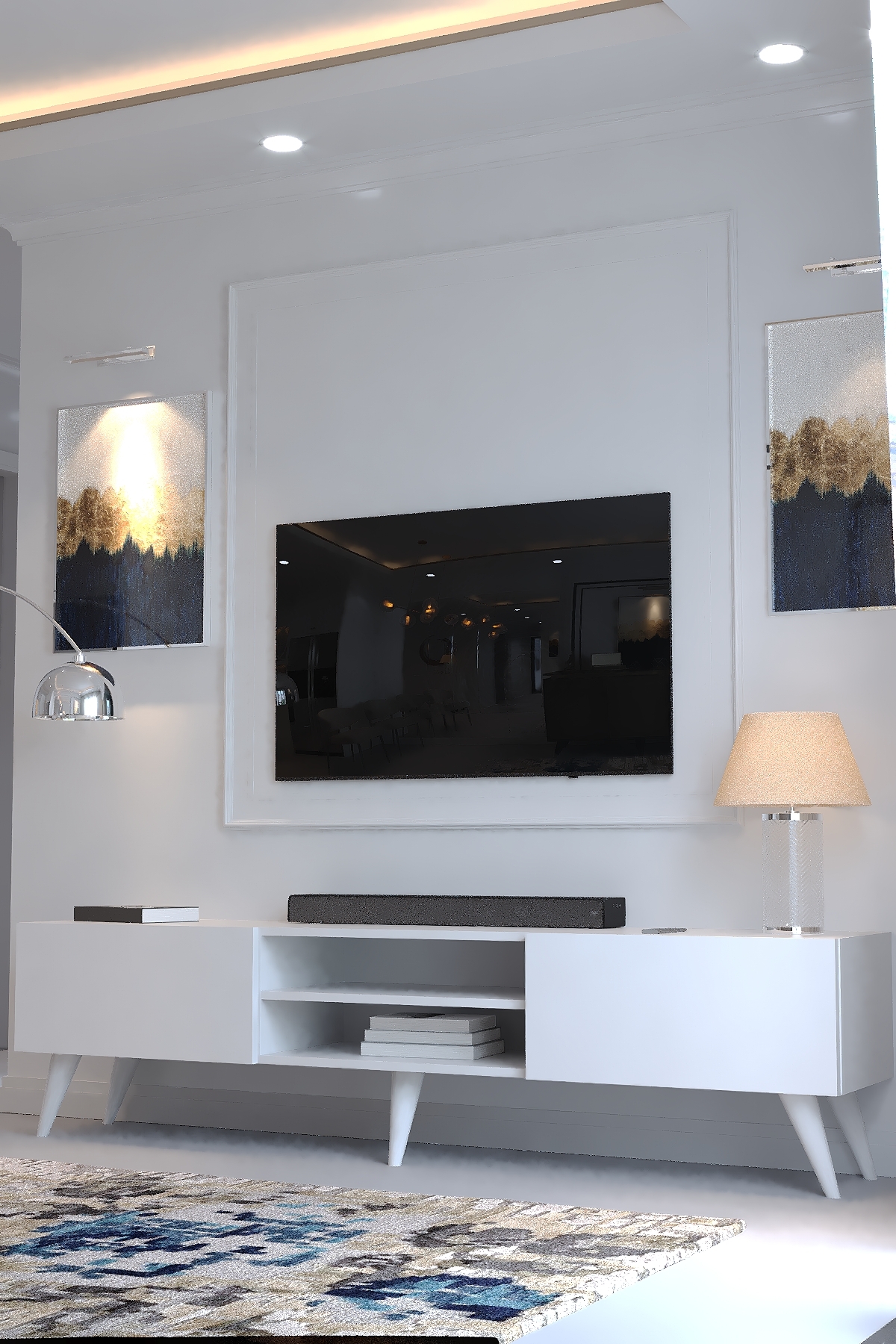 KARNAVAL TV ÜNİTESİ - A1-W1004-1 BEYAZ