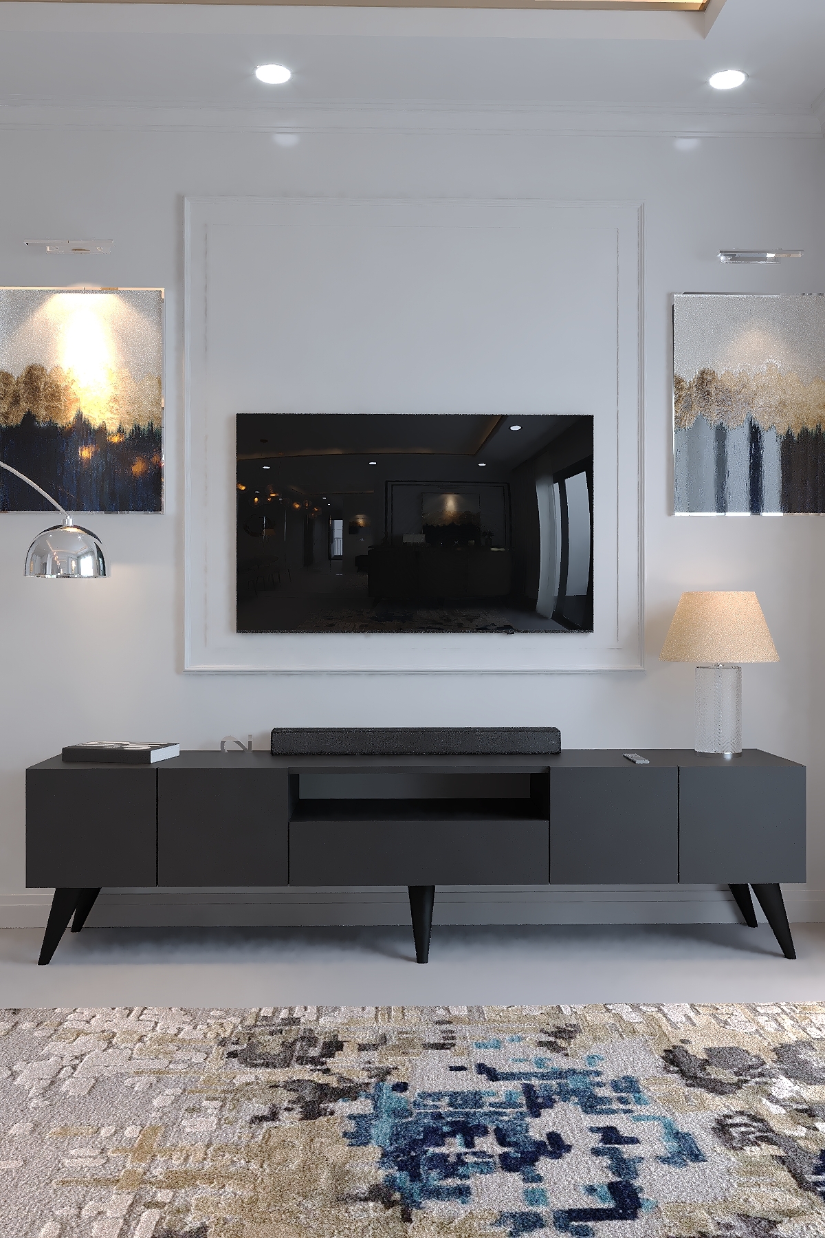 KARNAVAL TV ÜNİTESİ - A1-W1008-4 ANTRASİT