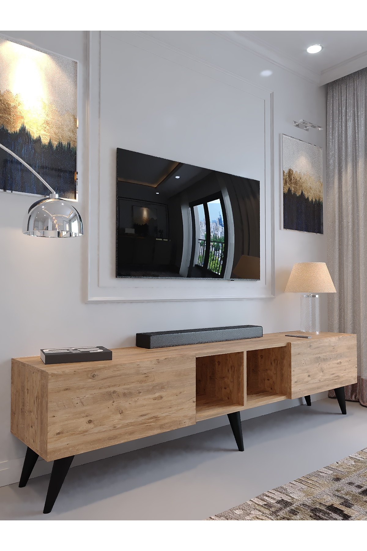 KARNAVAL TV ÜNİTESİ - A1-W1005-6 ÇAM