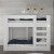 Ninnimo 90x190 Yatak Uyumlu Beyaz MDF Genç Ranza- MR47-1 1