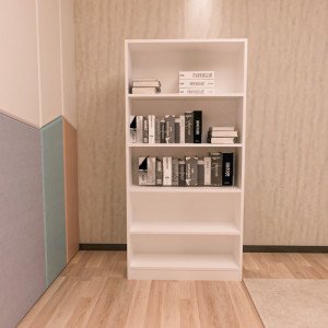 Beyaz Mdf 5 Raflı Kitaplık