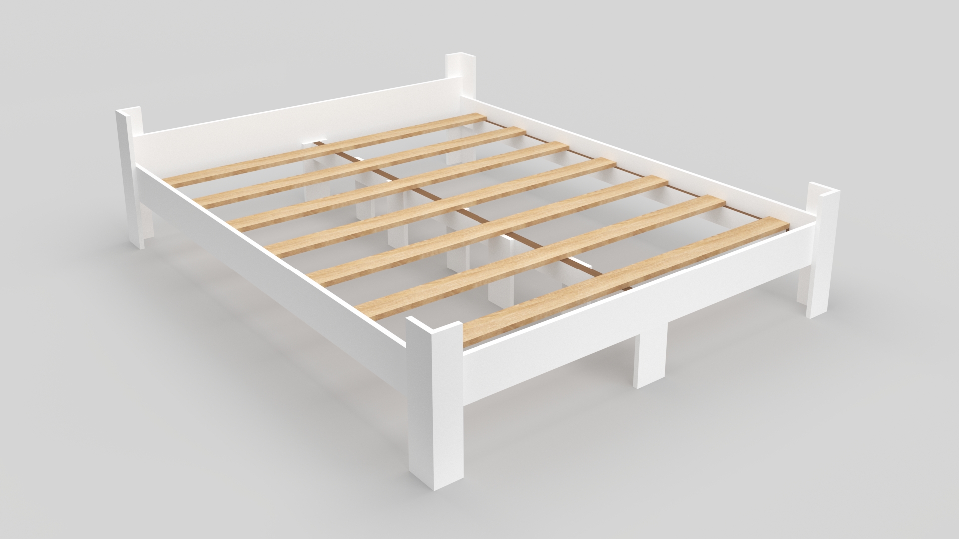 Ninnimo Asos Çift Kişilik 160X200 Yatak Uyumlu Beyaz Mdf Karyola