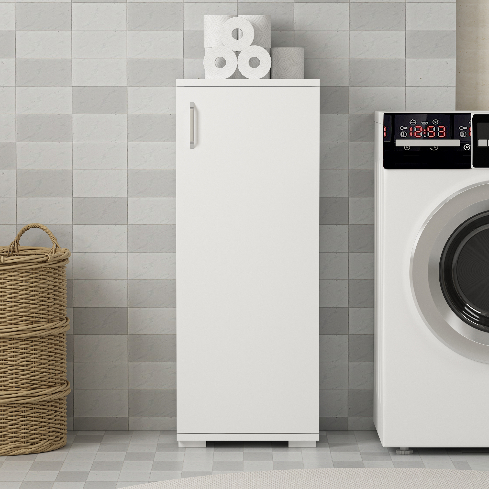 Ninnimo İmera Banyo Dolabı Beyaz MDF