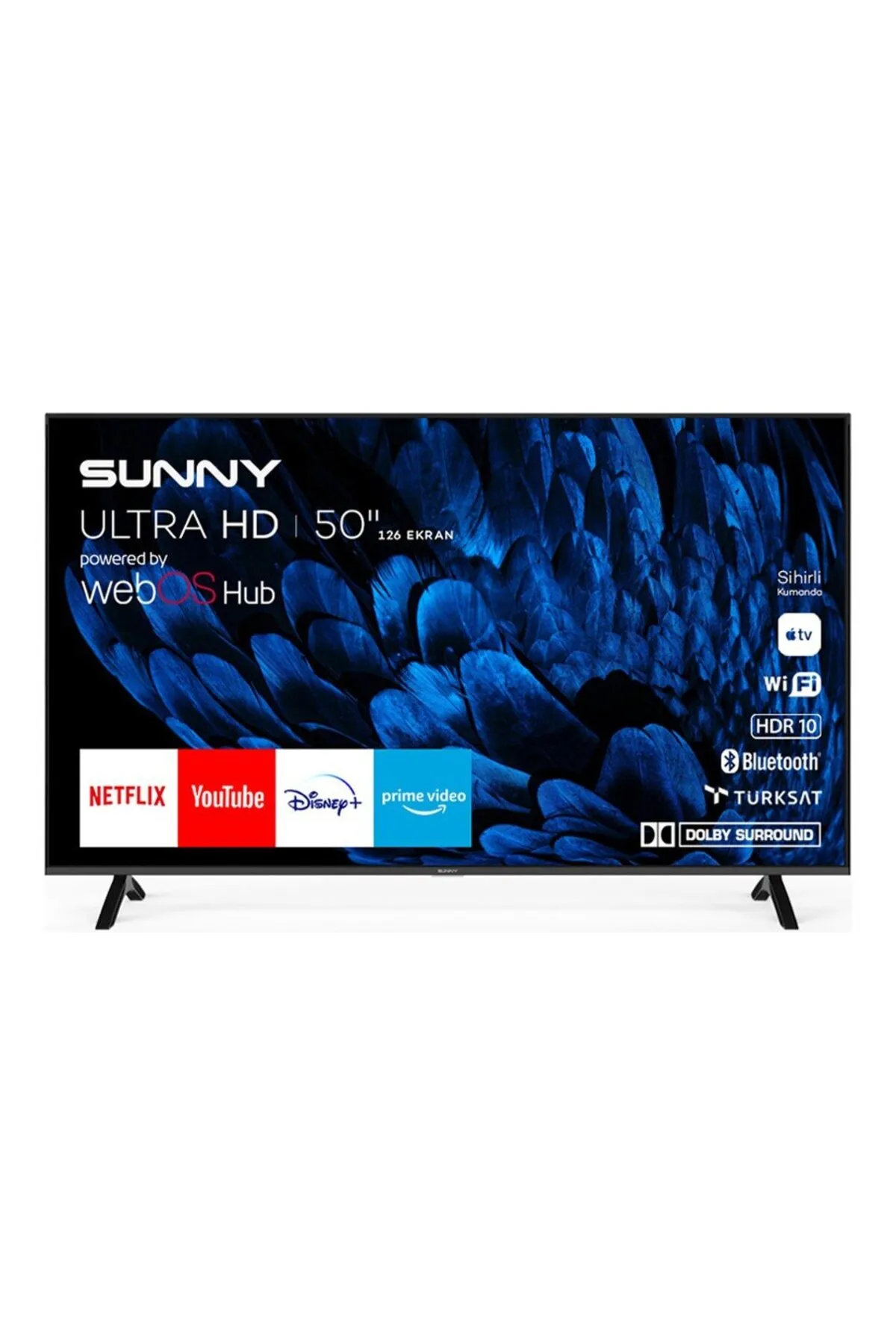 SN50FMN252 50" 127 Ekran Uydu Alıcılı 4K Ultra HD webOS Smart LED TV(Çerçevesiz)