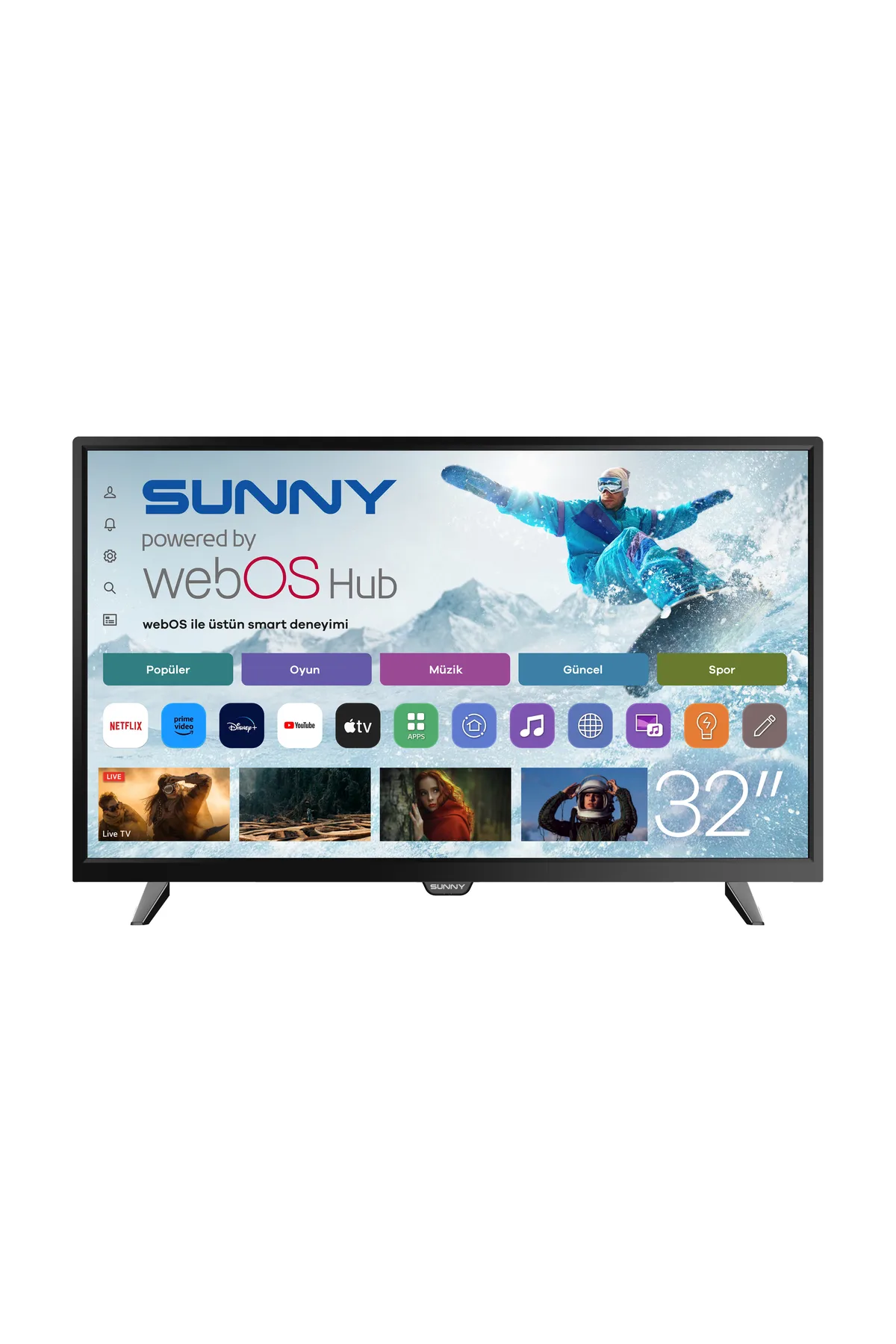 32 İnç 80 Ekran webOS 2.0 Smart LED TV (SN32DAL540)