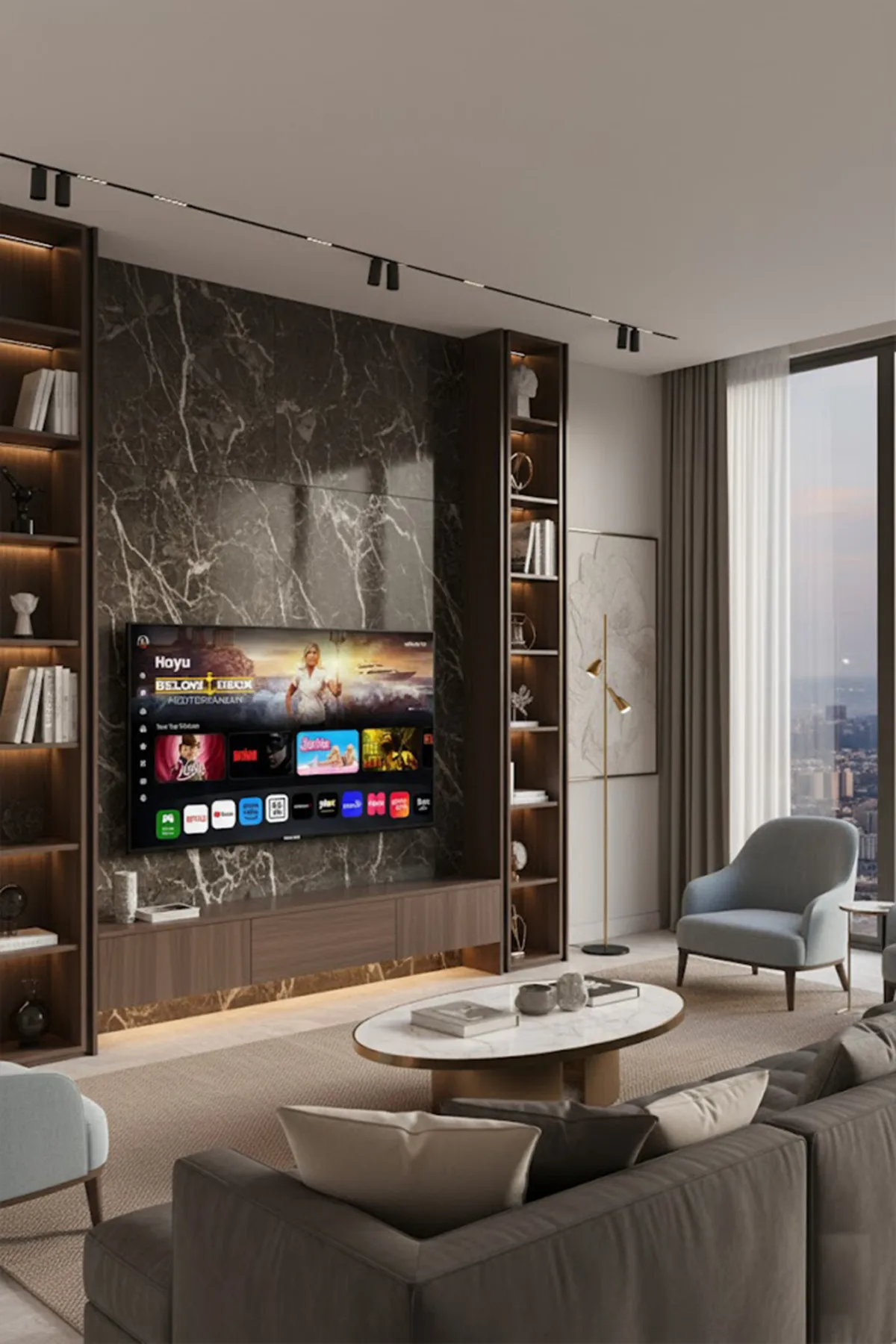 55 İnç 4K UHD Smart Televizyon | Whale OS | Dahili Uydu Alıcılı | Wi-Fi | 2 Yıl Garanti