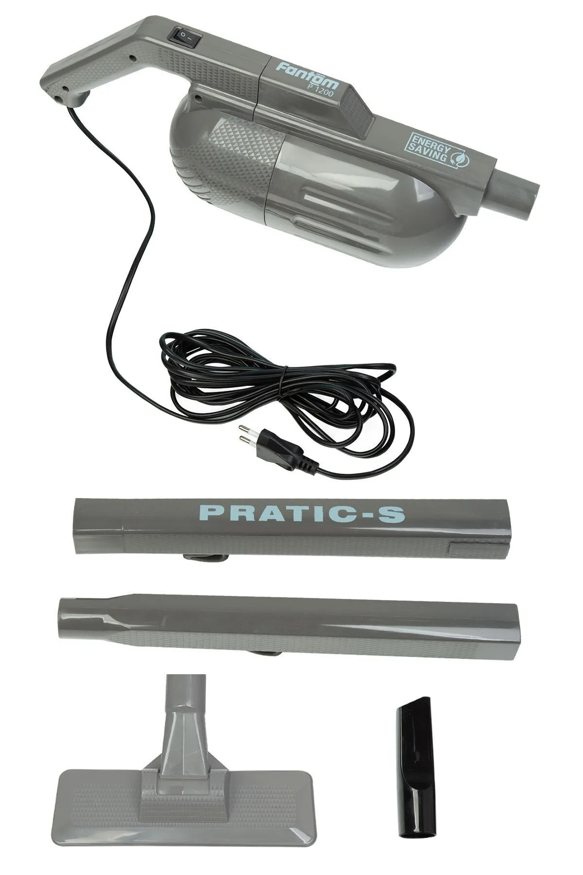Pratic-s P 1200 Toz Torbasız Dikey Süpürge Antrasit