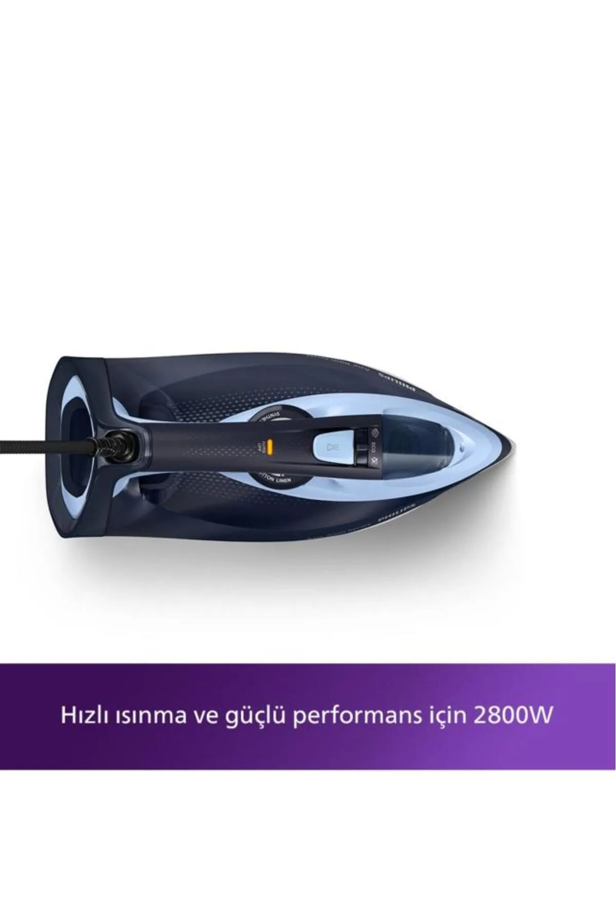 DST7041/20 Azur 7000 Serisi 2800 W Buharlı Ütü Mavi 250 g şok buhar-Otomatik kapanma