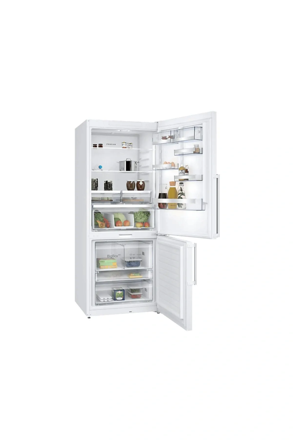BD3076WCAP C Enerji Sınıfı 526 L Alttan Donduruculu No-Frost Buzdolabı Beyaz