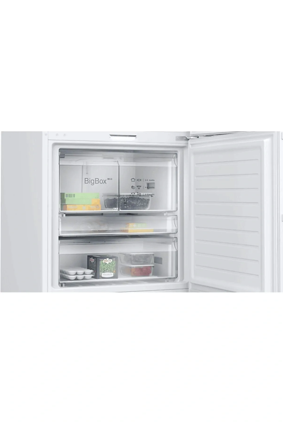 BD3076WCAP C Enerji Sınıfı 526 L Alttan Donduruculu No-Frost Buzdolabı Beyaz