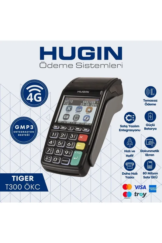 HUGİN 4G T300 EFTPOS KASA